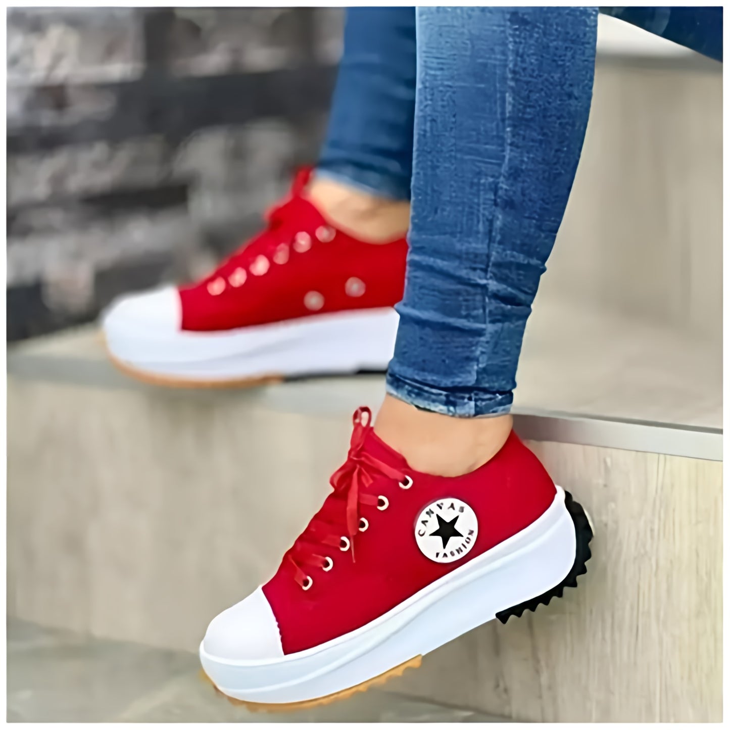 Women's Platform Walking Sneakers | Grip Sole Slip On