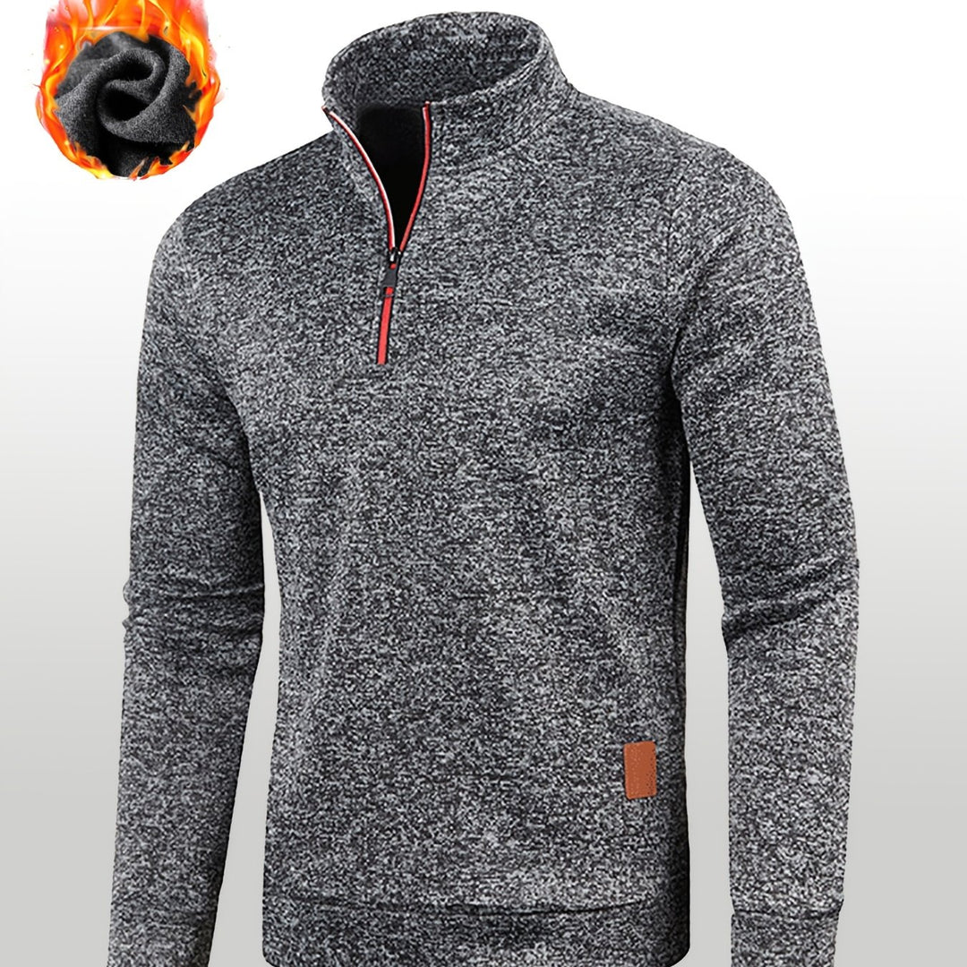 Men’s Knit Half Zip Sweater | Warm, Chunky