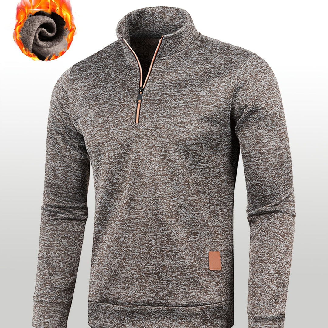 Men’s Knit Half Zip Sweater | Warm, Chunky