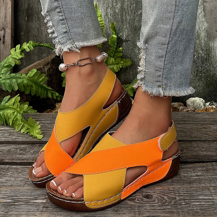 Women’s Orthopedic Wedge Sandals | Slip On Arch Support