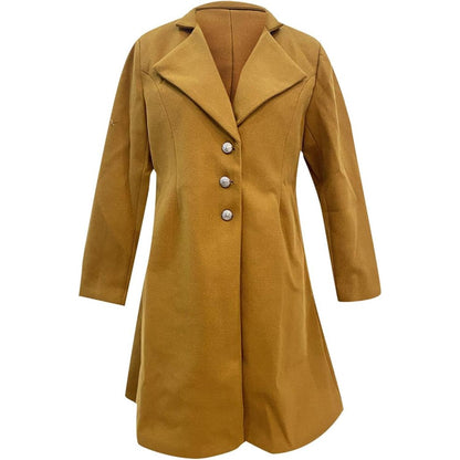 Women’s Long Winter Trench Coat | Slim Fit, Formal Outerwear
