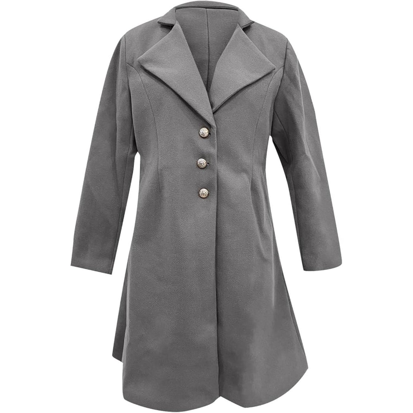 Women’s Long Winter Trench Coat | Slim Fit, Formal Outerwear