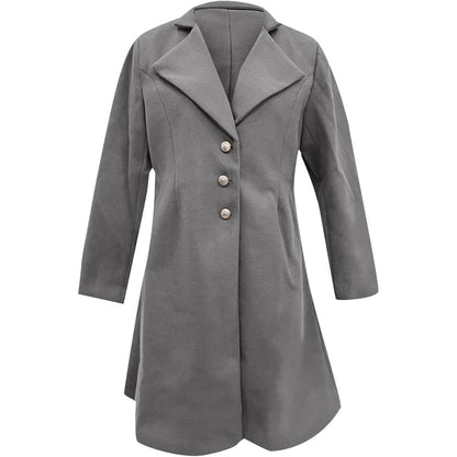 Women’s Long Winter Trench Coat | Slim Fit, Formal Outerwear