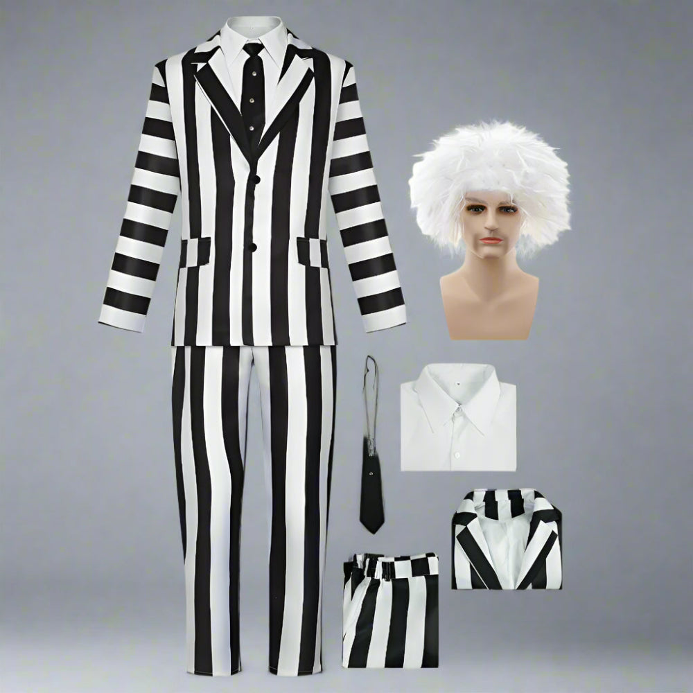 Halloween Costume Men’s Striped Suit Outfit