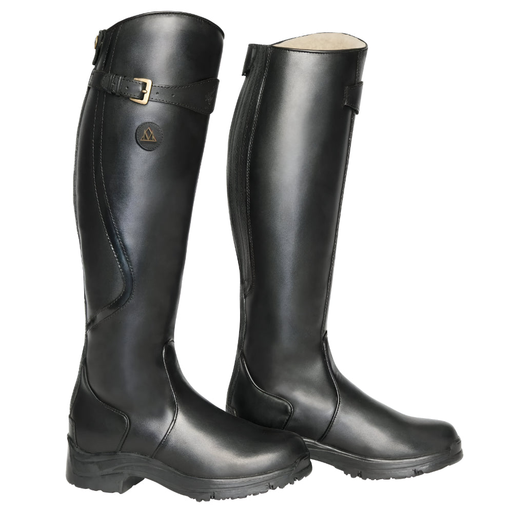 Women’s Leather Knee-High Boots | Waterproof Riding, Buckle