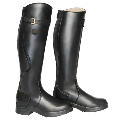 Women’s Leather Knee-High Boots | Waterproof Riding, Buckle