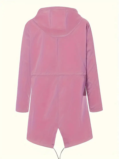 Women's Waterproof Lightweight Parka Coat | Hooded, Zip-up