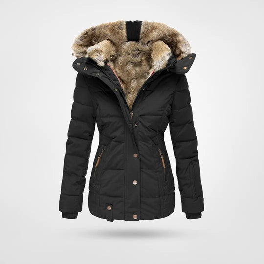 Women's Winter Puffer Jacket Quilted Hooded Padded Coat