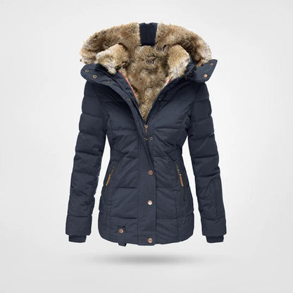 Women's Winter Puffer Jacket Quilted Hooded Padded Coat