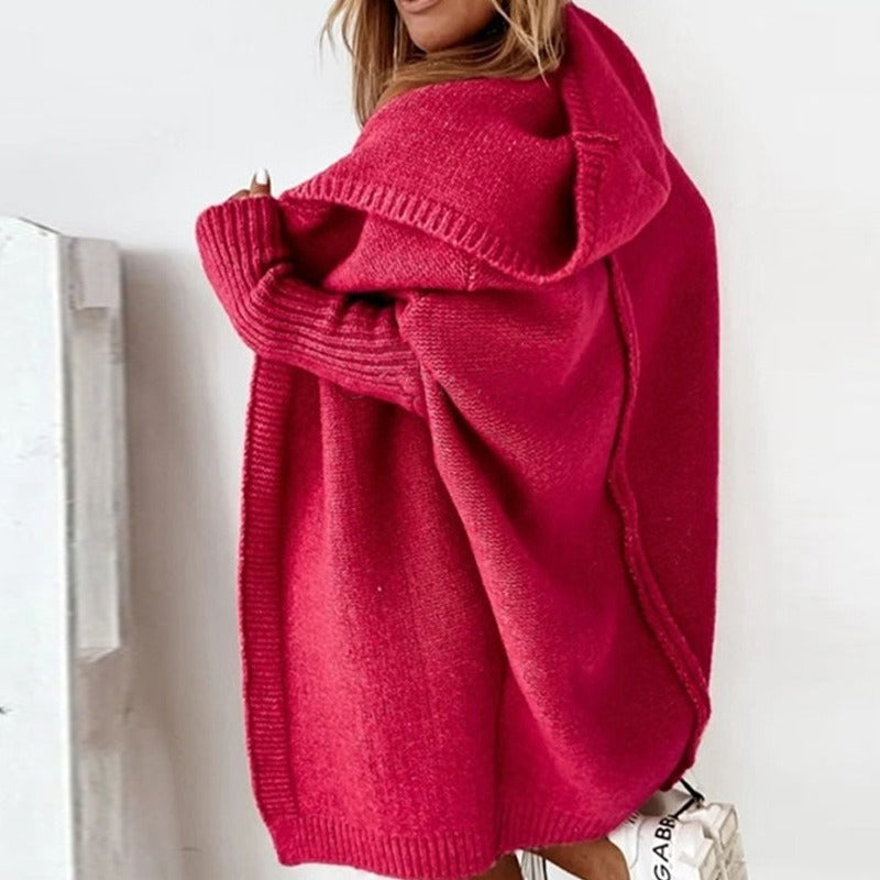 Women's Knitted Cardigan | Longline Oversized