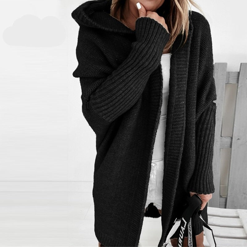 Women's Knitted Cardigan | Longline Oversized