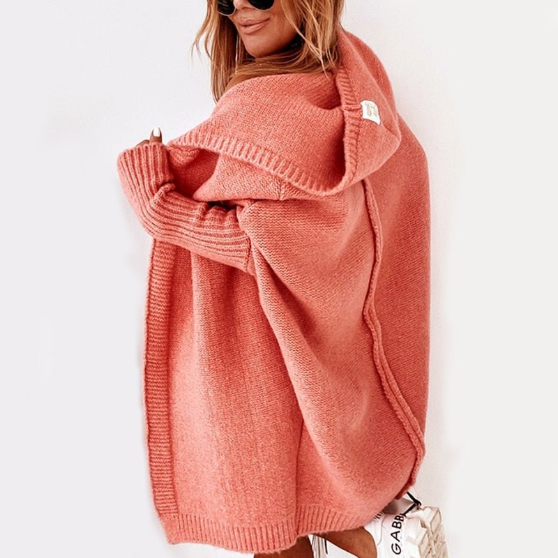 Women's Knitted Cardigan | Longline Oversized
