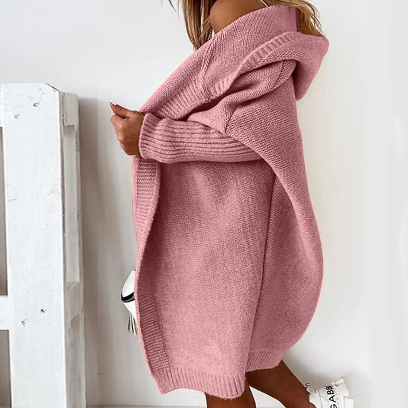 Women's Knitted Cardigan | Longline Oversized