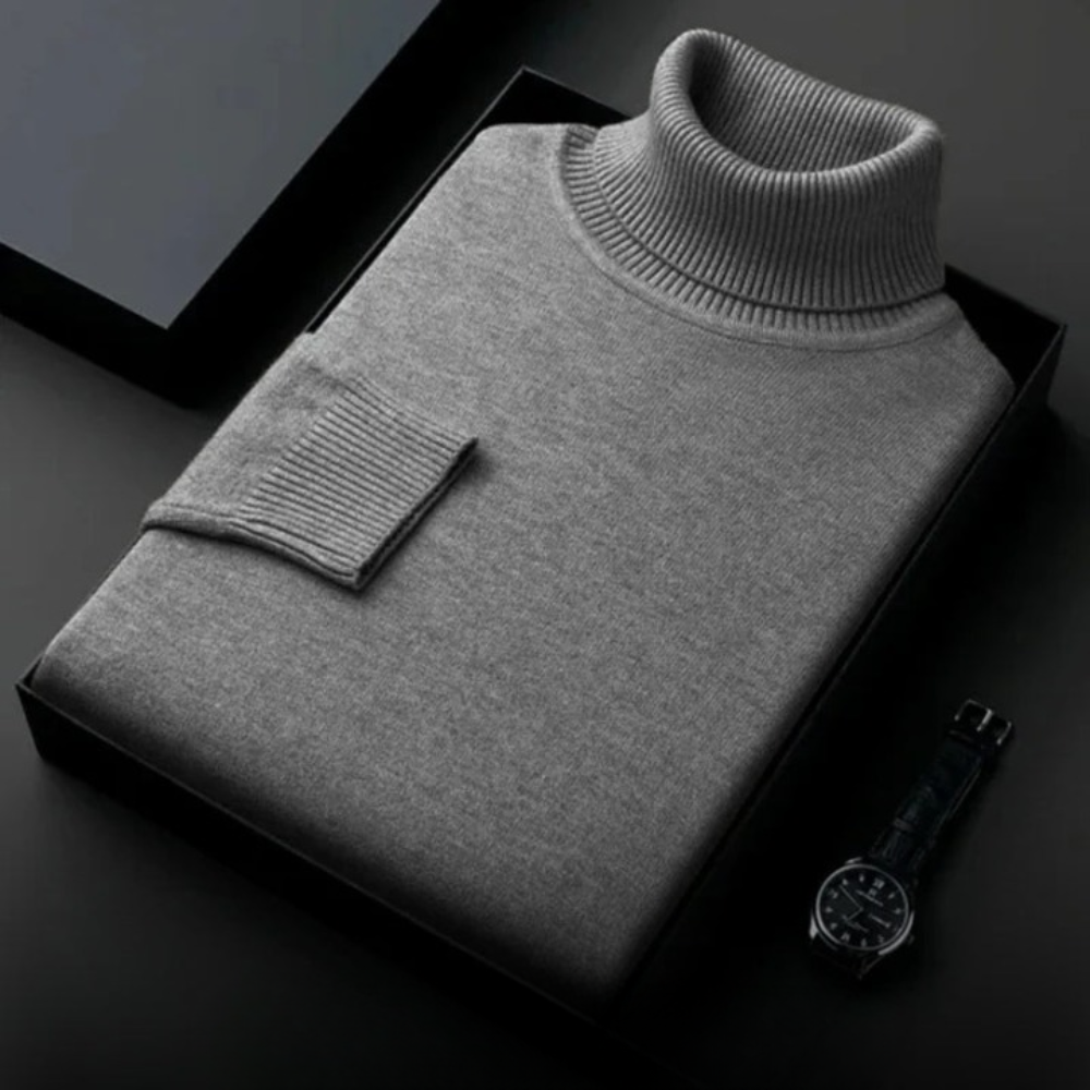 Cashmere Sweater Black Turtleneck Classic Style for Men and Women 4