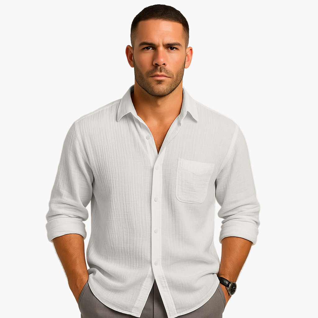 Smart Casual Long Sleeve Shirt for Men