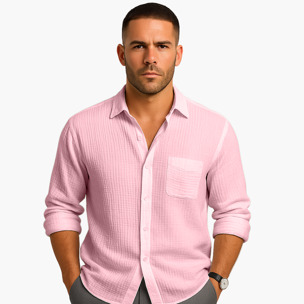 Smart Casual Long Sleeve Shirt for Men