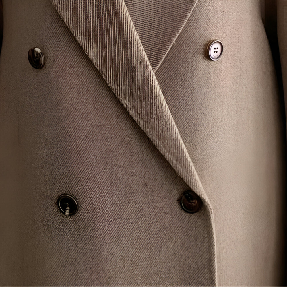 Women’s Long Wool Winter Coat | Elegant Double Breasted Overcoat