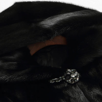 Faux Fur Coat Women Long Elegant Design with Hood 3