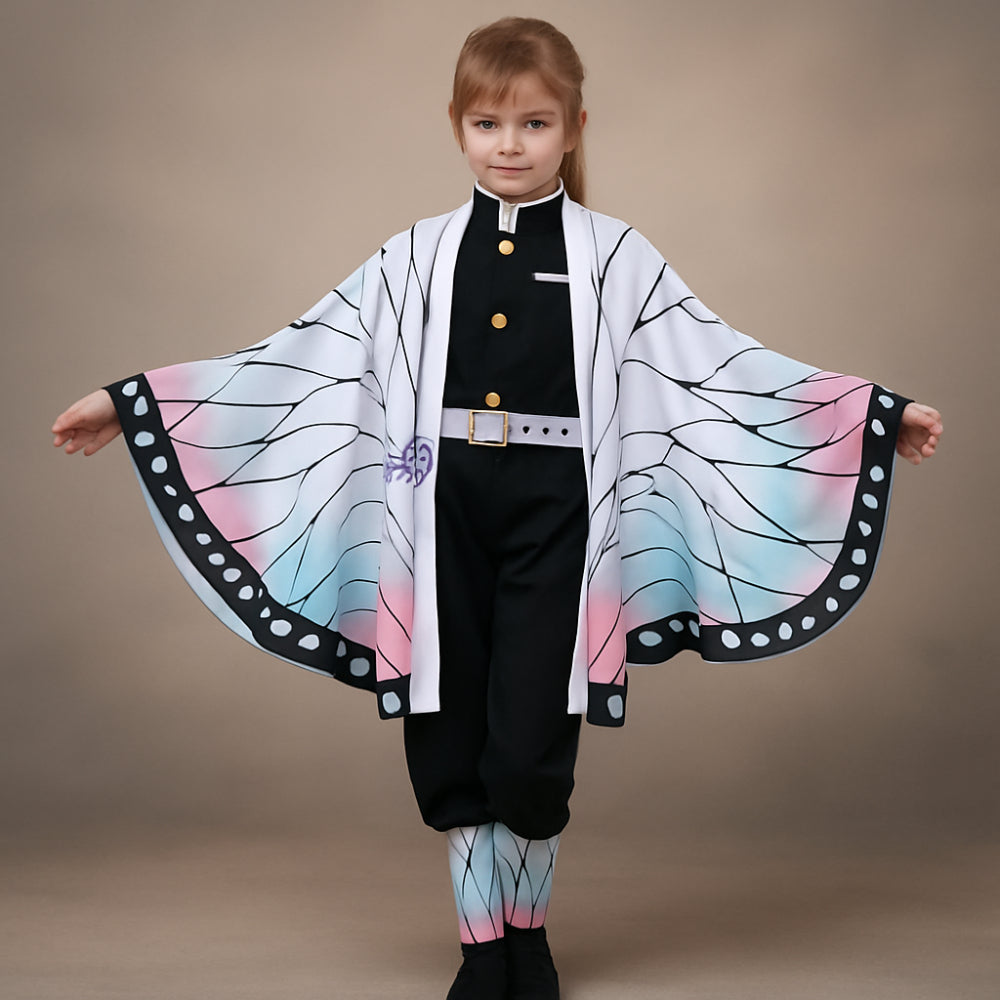 Halloween Costume Kids Anime Kimono Cloak