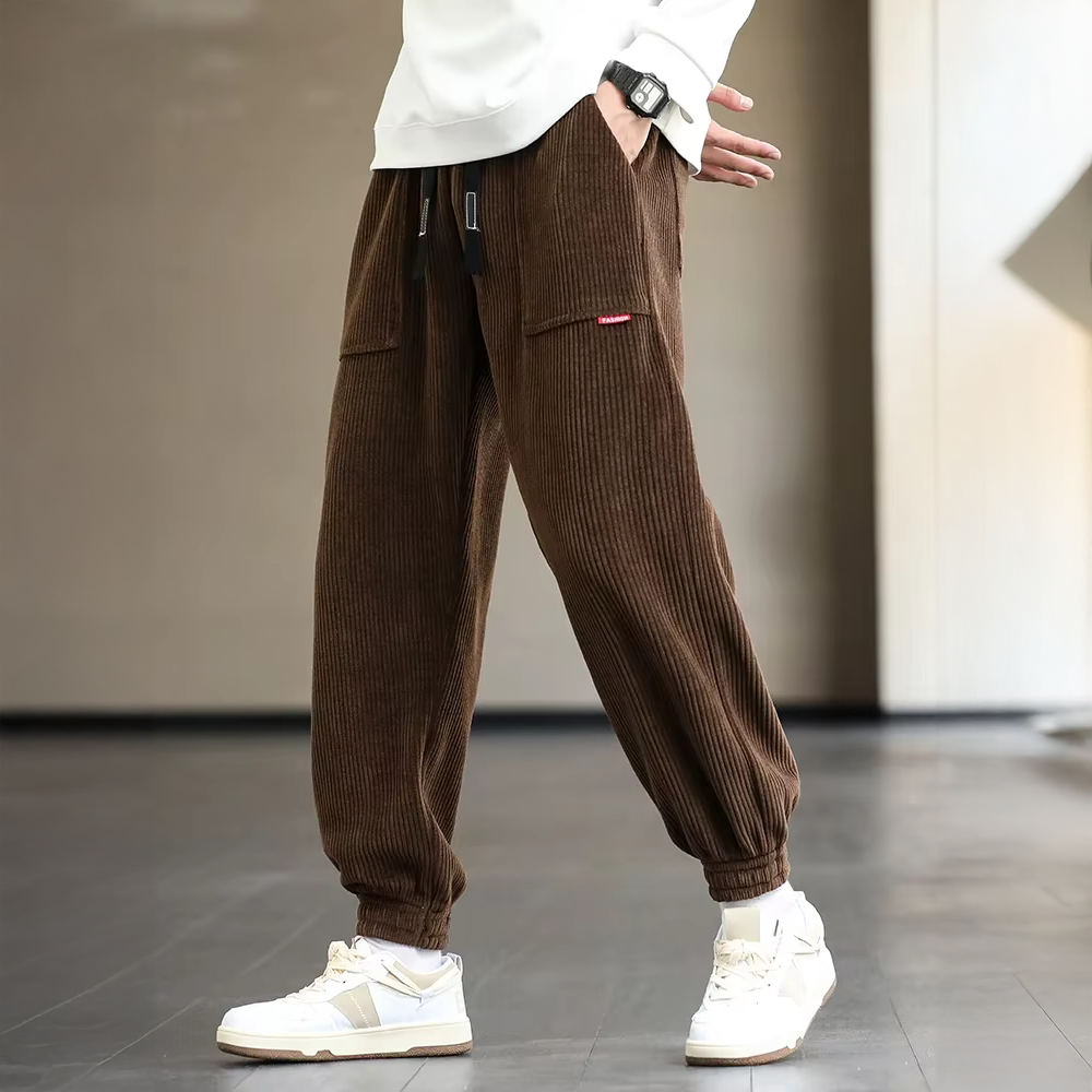 Joggers for Women Soft Corduroy Casual Streetwear Pants 3