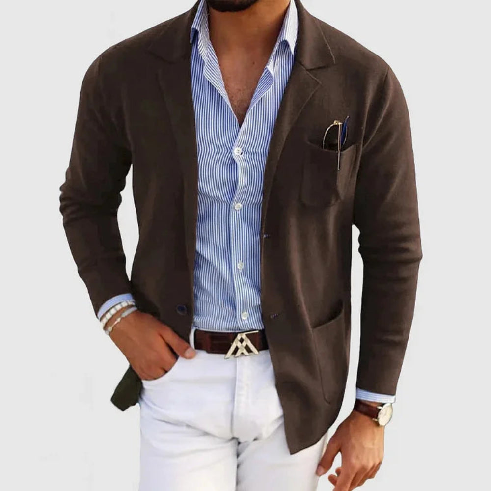Knit Blazer - Soft Knit Surface & Structured Movement - Image 7