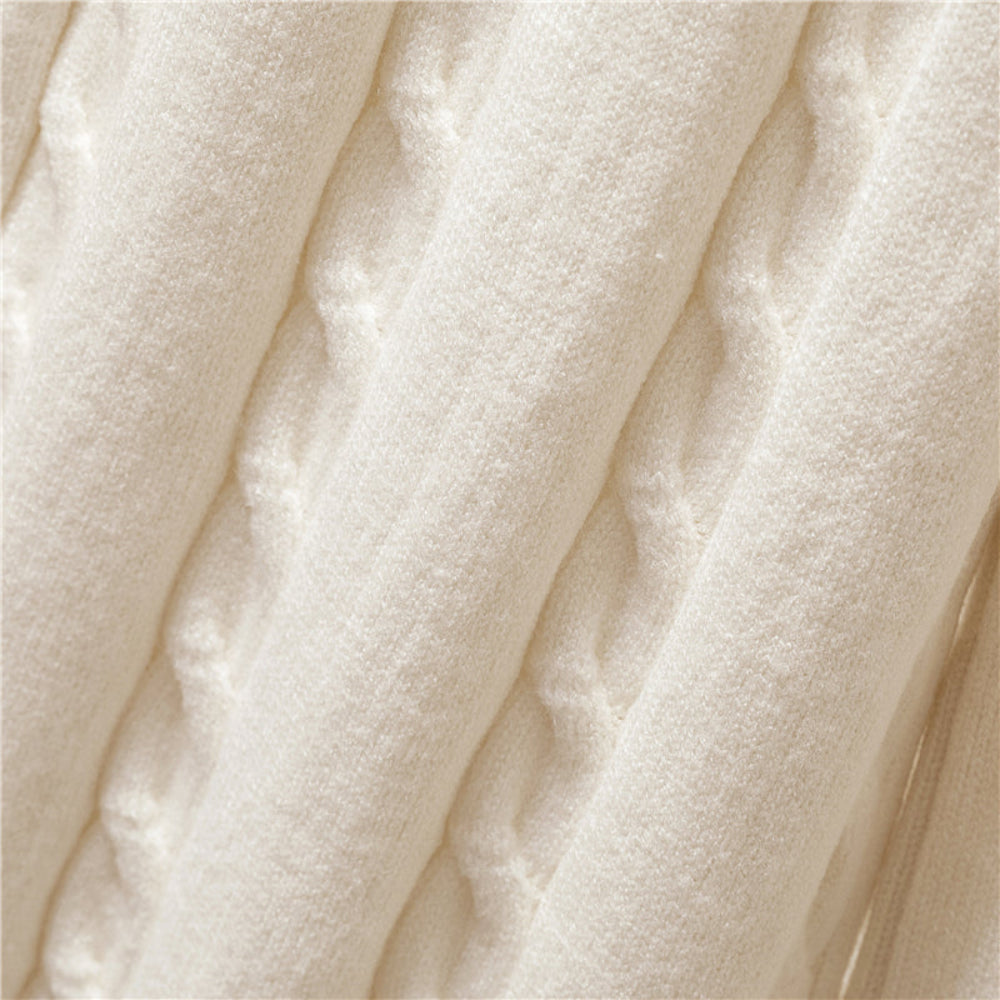 Knit Sweater Pants Set with Insulating Vest for Cold Weather 4