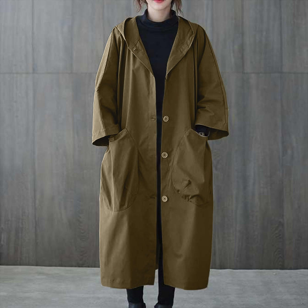 Women's Oversized Casual Hooded Coat Loose Fit