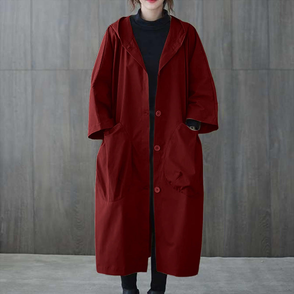 Women's Oversized Casual Hooded Coat Loose Fit