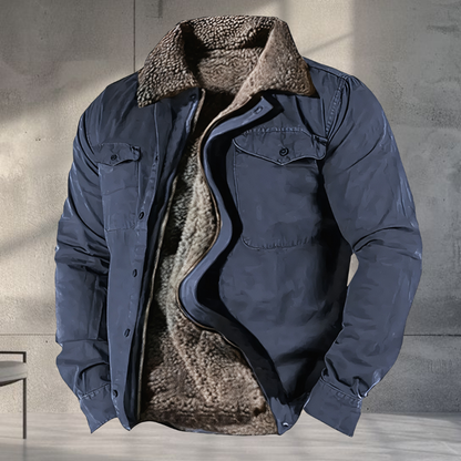 Men’s Warm Winter Sherpa Jacket Insulated Fleece Lined