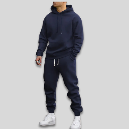 Men’s Casual Athletic Tracksuit Comfortable Hooded Matching Set