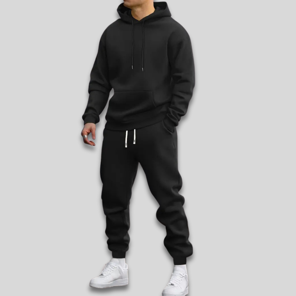 Men’s Casual Athletic Tracksuit Comfortable Hooded Matching Set