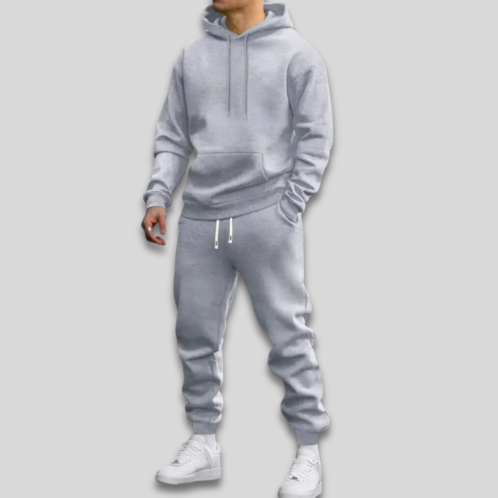 Men’s Casual Athletic Tracksuit Comfortable Hooded Matching Set