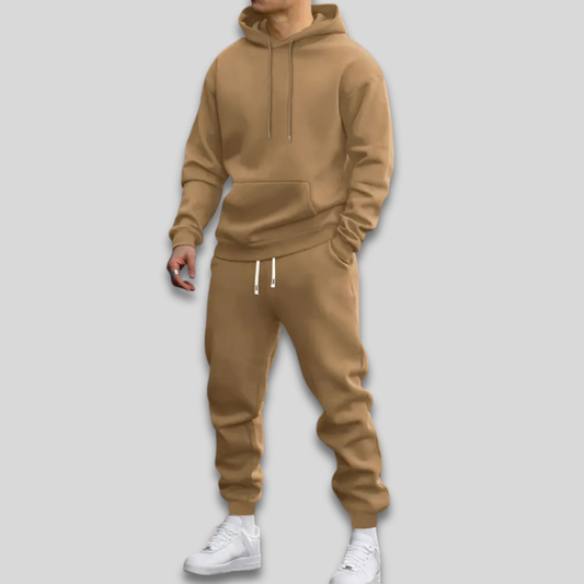 Men’s Casual Athletic Tracksuit Comfortable Hooded Matching Set