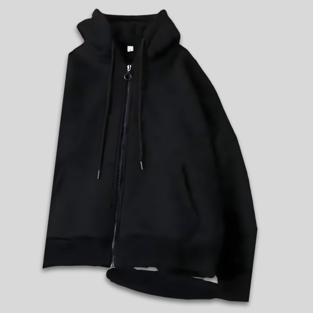 Men’s Distressed Graphic Hoodie Streetwear Patchwork