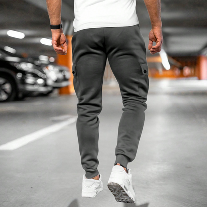 Men’s Casual Slim Fit Joggers Cargo Pockets Tapered Leg