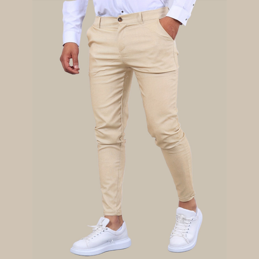 Men’s Slim Fit Casual Chinos Stretch Tapered