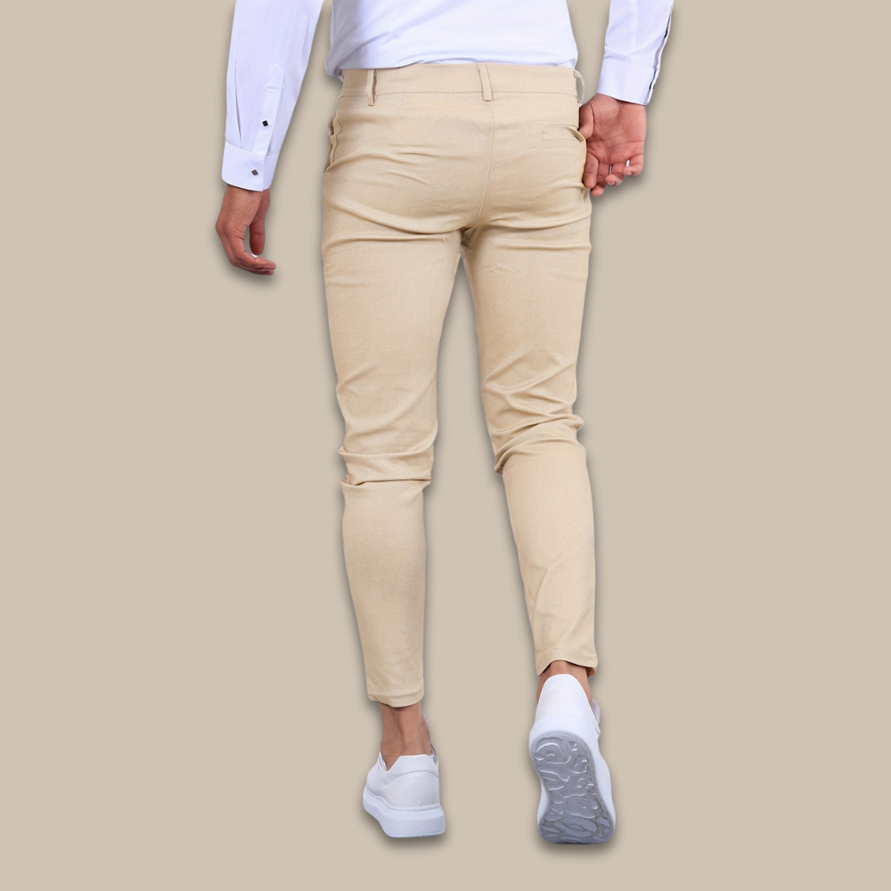 Men’s Slim Fit Casual Chinos Stretch Tapered