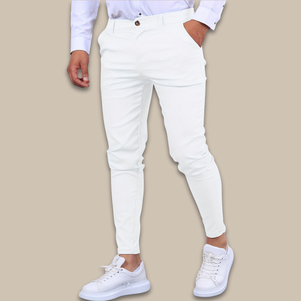 Men’s Slim Fit Casual Chinos Stretch Tapered