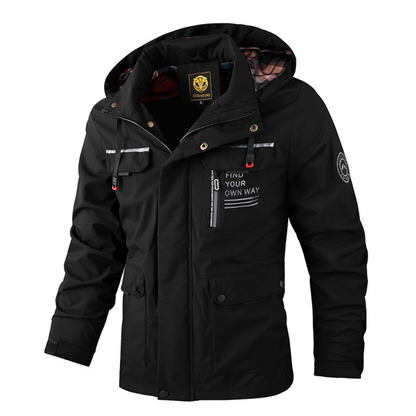 Men’s Warm Waterproof Winter Jacket Windproof Hooded