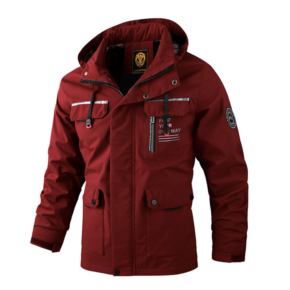 Men’s Warm Waterproof Winter Jacket Windproof Hooded