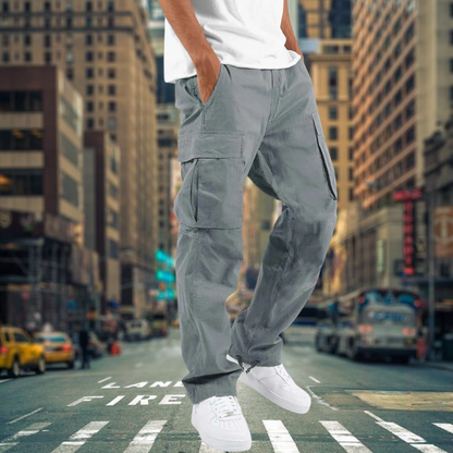 Men’s Baggy Streetwear Cargo Pants Loose Fit Straight Leg