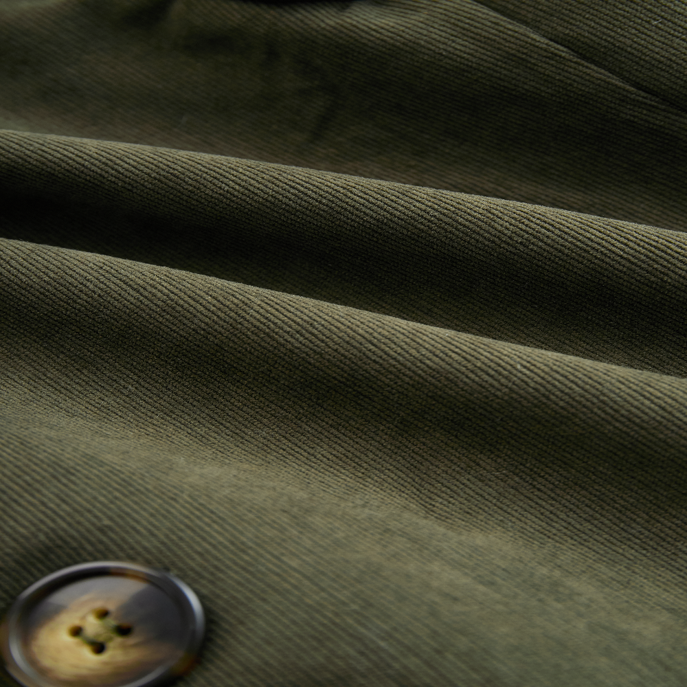 Men's Coat Vintage Corduroy Slim Fit Stand Collar Short Jacket 3