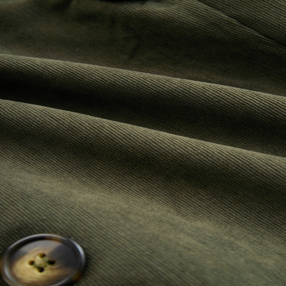 Men's Coat Vintage Corduroy Slim Fit Stand Collar Short Jacket 3