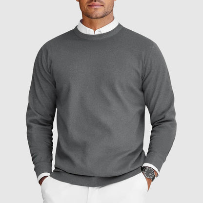 Men's Lightweight Knit Crew Neck Sweater Casual Style 3