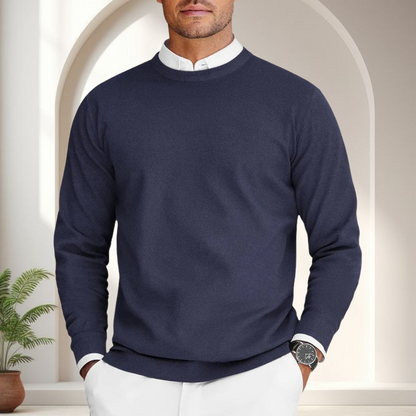 Men’s Casual Classic Crew Neck Sweater Long Sleeve Knit Pullover