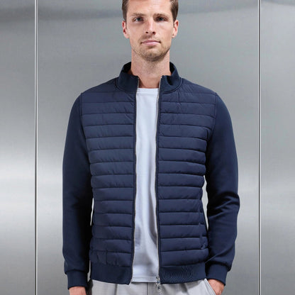 Men’s Lightweight Quilted Puffer Jacket Slim Fit Zip Up