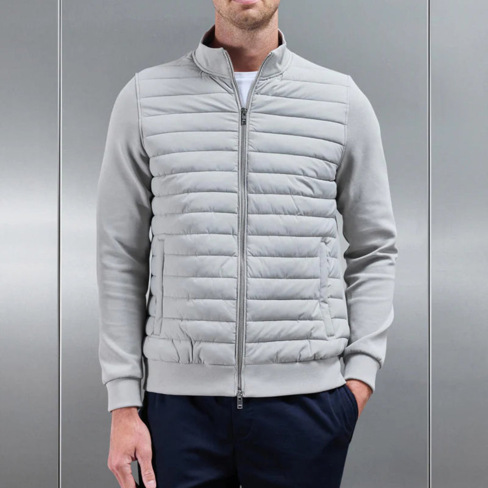 Men’s Lightweight Quilted Puffer Jacket Slim Fit Zip Up