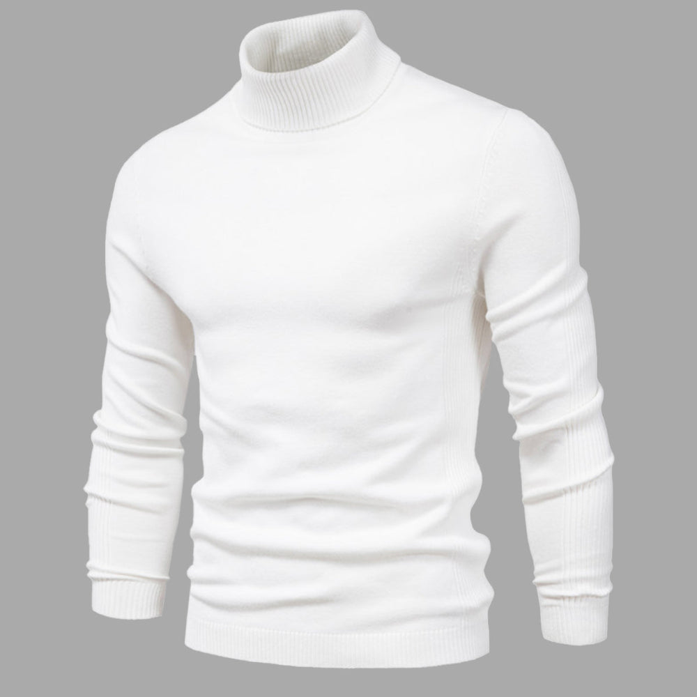 Men's Sweater Cotton Turtleneck Stylish Comfortable Casual Wear 0