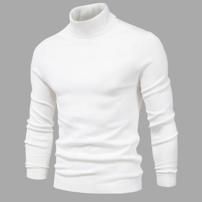Men's Sweater Cotton Turtleneck Stylish Comfortable Casual Wear 0