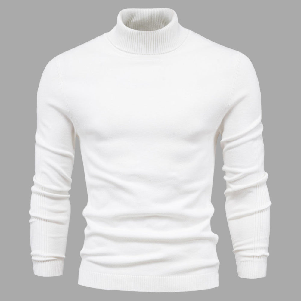 Men's Sweater Cotton Turtleneck Stylish Comfortable Casual Wear 1